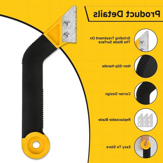 Professionele Voegenreiniger met 8 Verwisselbare Messen voor Badkamer en Keuken, Ideaal voor Tegels en Bouwprojecten — afbeelding 2