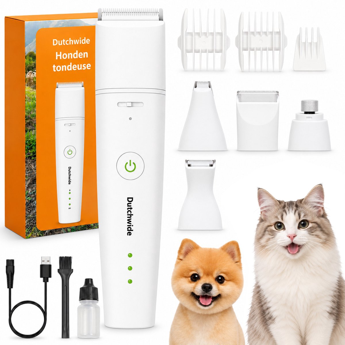 Dutchwide fluisterstille honden- en kattentondeuse