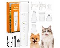 Dutchwide Honden Katten tondeuse - Fluisterstille Tondeuse - Draadloos - Dieren Trimset - Hondentrimmer - Trimtafels voor honden - Trimmer