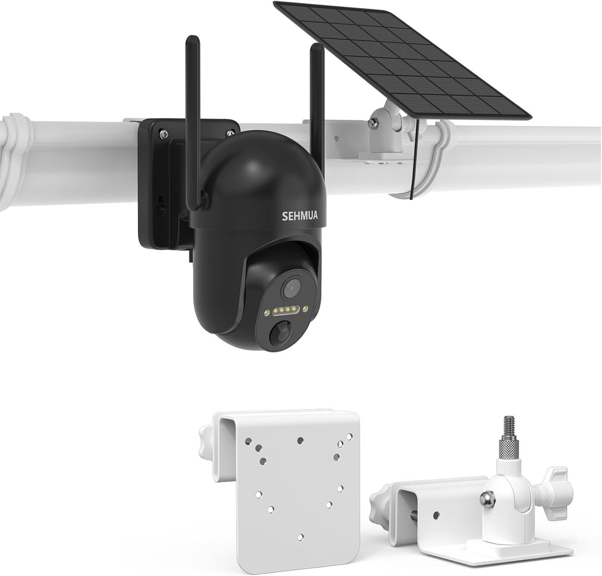 SnelShoppen - ZC-YT10 Dakgoot Houder voor Buiten Beveiligingscamera, Batterij en WLAN, Geschikt voor Solar Camera's, Ideaal voor Tuin en Buitengebruik