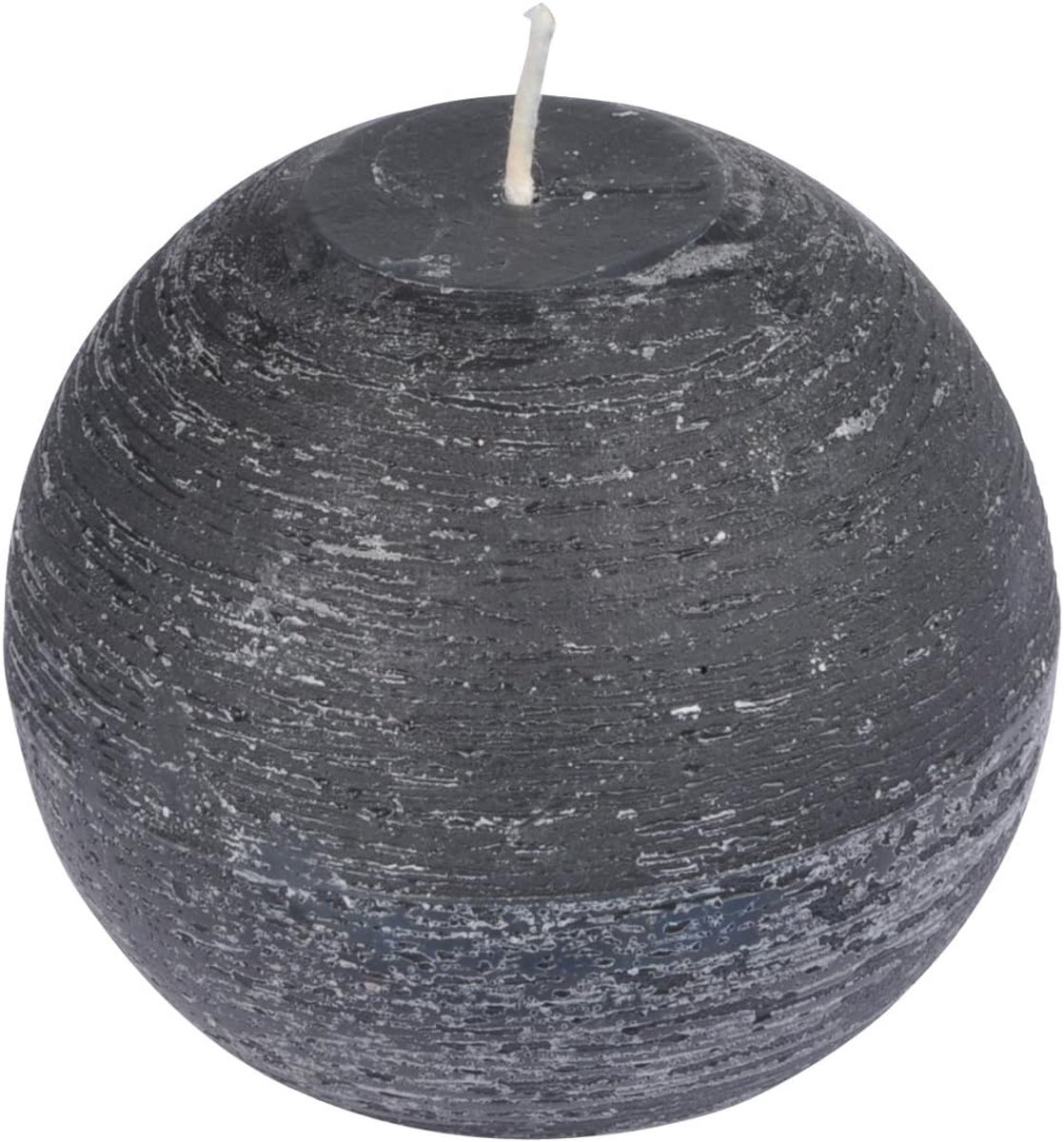 Kaars - Decoratie kaars - Sfeer creëren - Rustiek oppervlak - 9.5 cm - Zwart