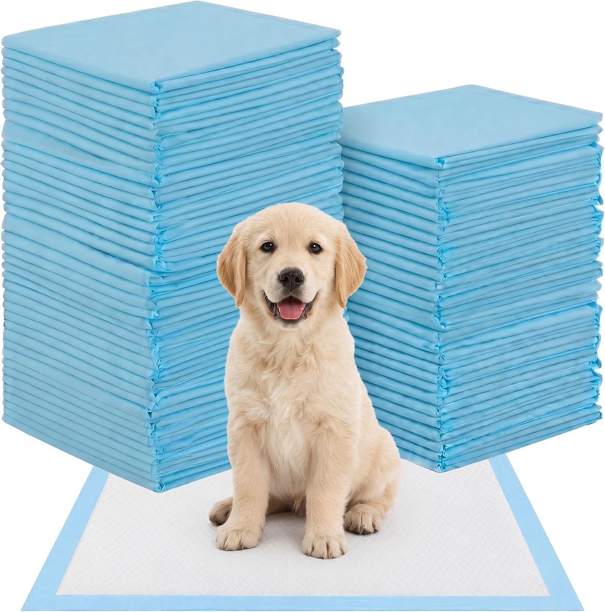 SnelShoppen - 100 stuks Hondentrainingskussens 60 x 60 cm - Wegwerp Hondenpads, Absorberend, Ideaal voor Puppy-training, Zindelijkheid, en Binnengebru
