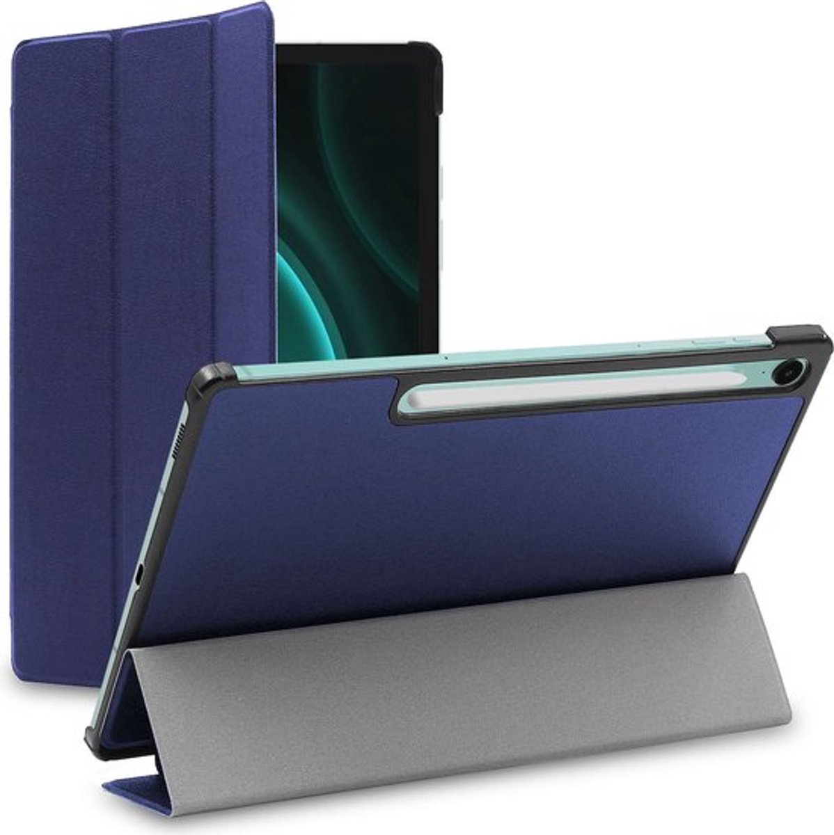 ebestStar - Hoes geschikt voor Samsung Galaxy Tab S9 FE X510N, 5G X516B, Slanke Design PU Lederen Etui, Automatische Slaap/Wake, SmartCase hoesje, Donkerblauw
