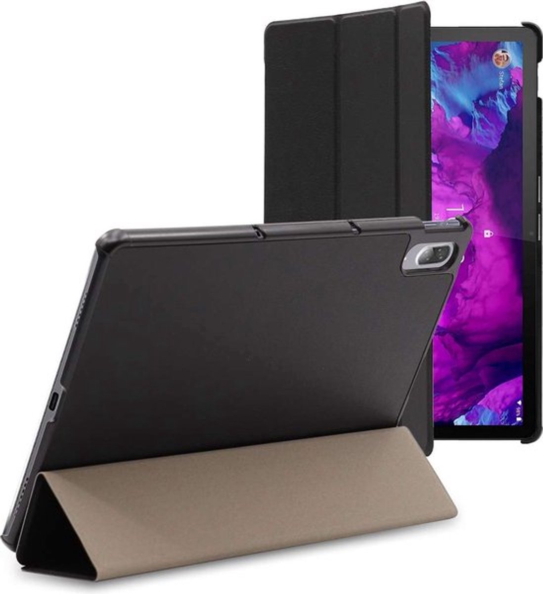 ebestStar - Hoes geschikt voor Lenovo Tab P11 Pro, Slanke Design PU Lederen Etui, Automatische Slaap/Wake, SmartCase hoesje, Zwart