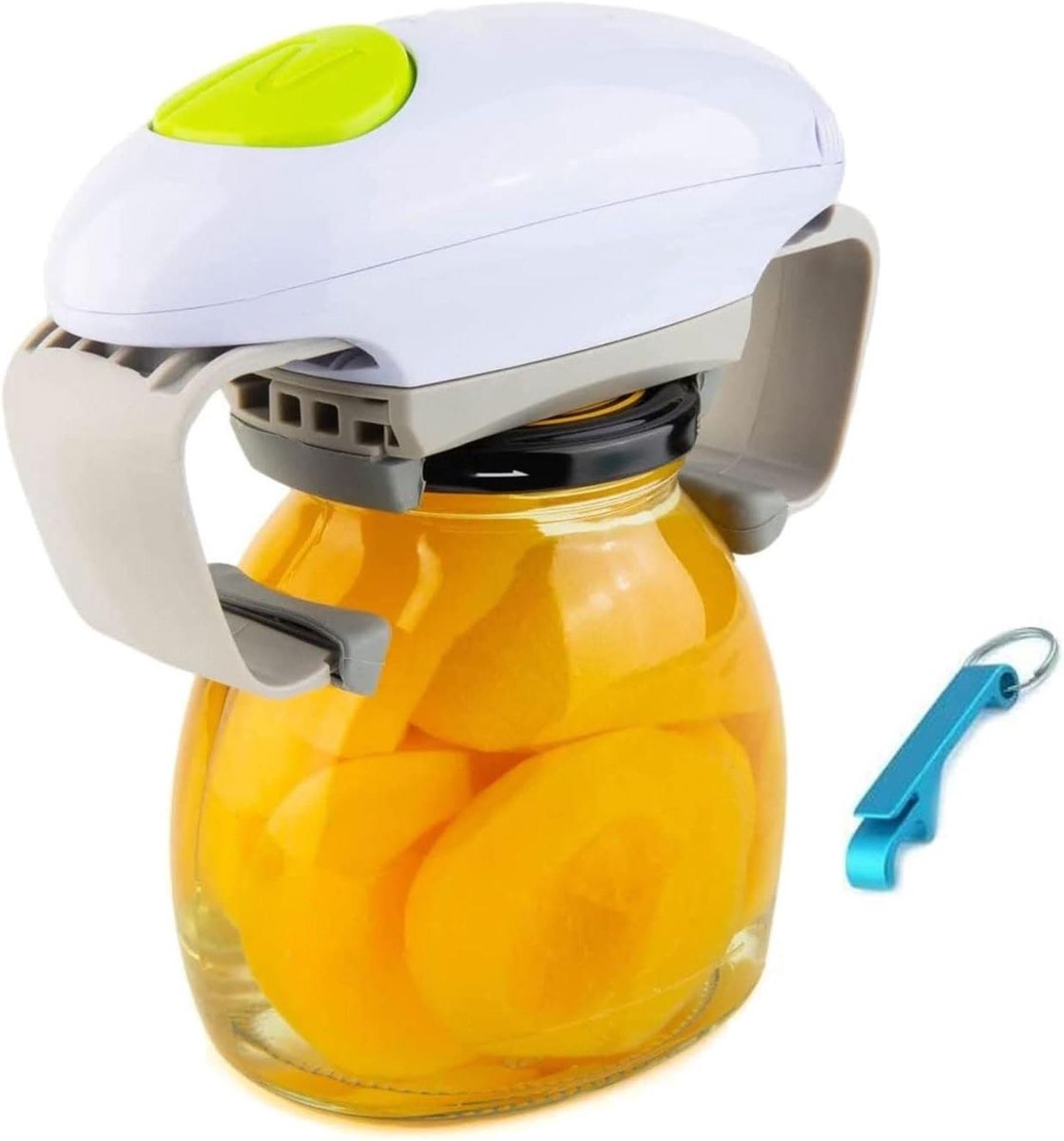 SnelShoppen - Elektrische Blikopener, Automatische Dekselopener, Handige Keukenhulp voor Senioren, Arthritis, Glazen Flessen en Blikken, Smooth Edge,