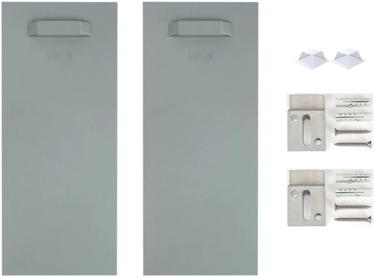 SnelShoppen - Adhesive Mounting Kit voor Foto's en Spiegels, 2 Holders, Z Haken, Siliconen Stopper, 300 x 100 mm, Ideaal voor Wanddecoratie