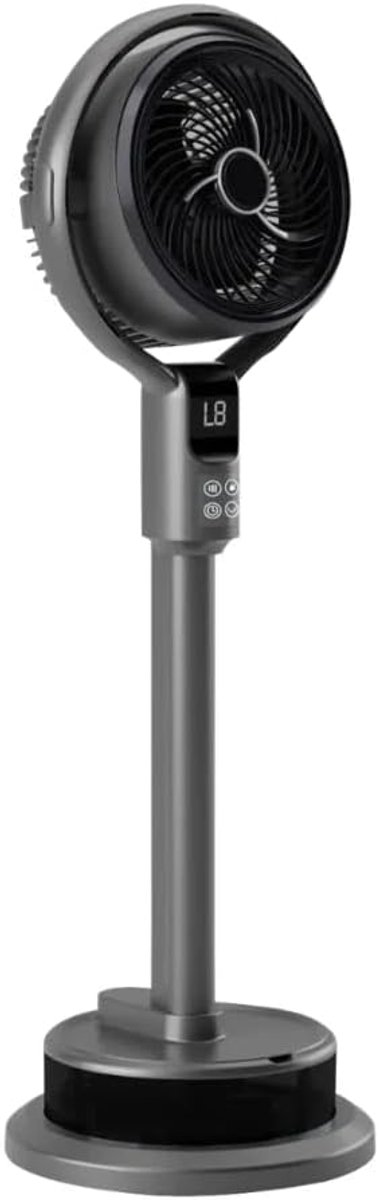 Thijox - Mistventilator met Afstandsbediening, Timer, Luchtbevochtiger, 50W, 8 Snelheden, Oscillatie, 98 cm voor Woonkamer, Slaapkamer en Kantoor