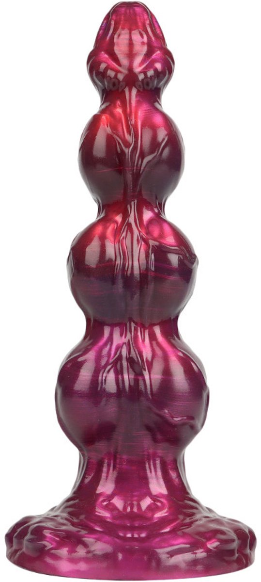 Siliconen Eivormige Anale Plug Willie - Fantasie Siliconen Dildo - Dildo 21 cm - Doorsnede Max. 5.7 cm