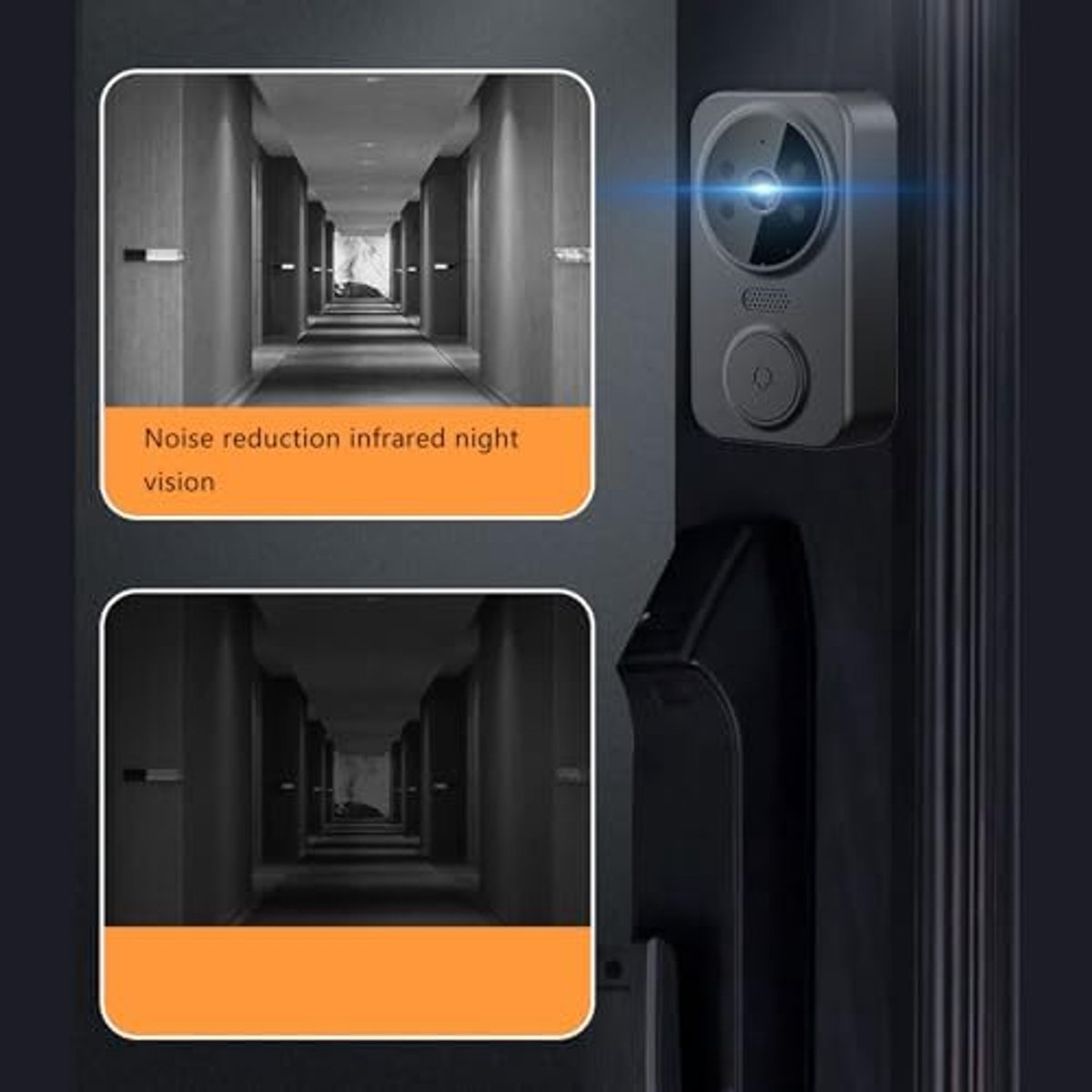 SnelShoppen - Draadloos Video Intercom Systeem met IR Nachtzicht, 1080P HD Beveiligingscamera en Monitor, 2-Weg Communicatie, Geschikt voor Thuis, Oud