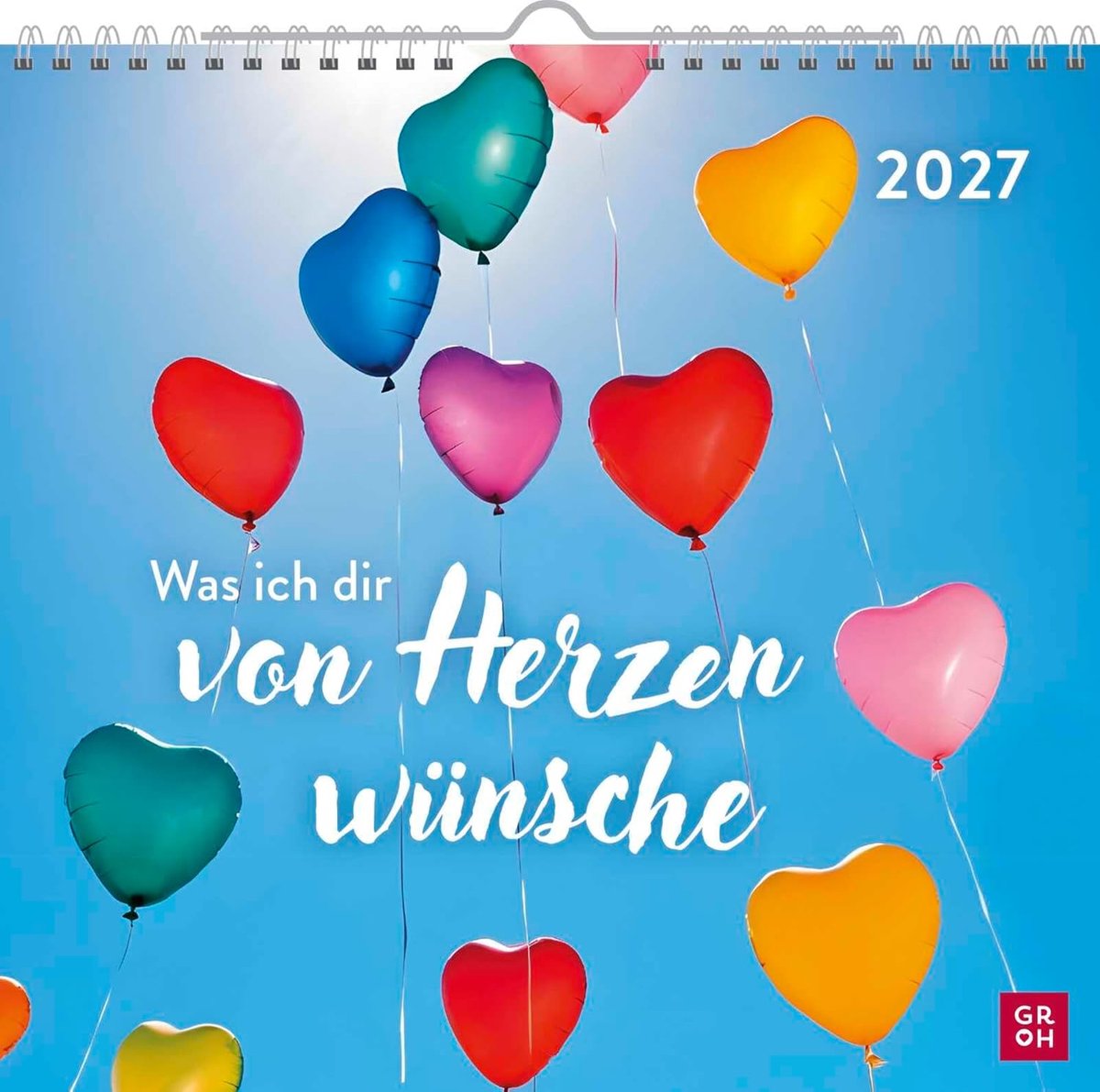 SnelShoppen - Wandkalender 2027: Hangende Kalender met Inspirerende Spreuken en Wensen voor een Positief Jaar - Perfect voor Thuis, Kantoor of Cadeau