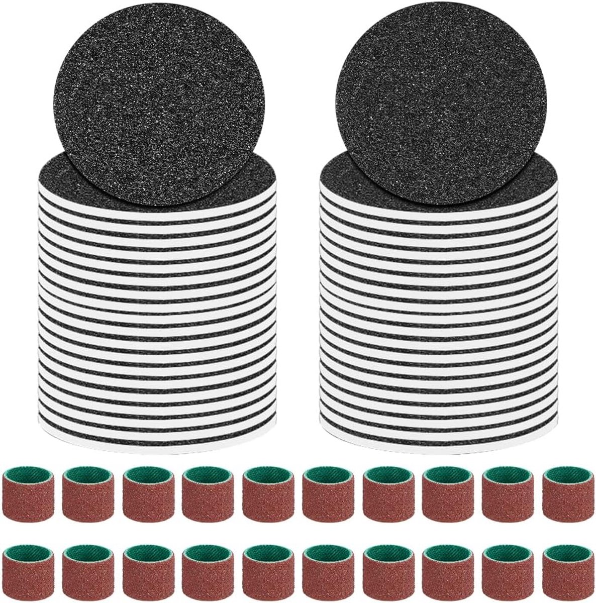 Thijox - Voetvijl Vervangende Pads Set - Elektrische Eeltverwijderaar Schuurschijven - Eenvoudig in Gebruik - 6 Stuks - Ideaal voor Pedicure - Perfect
