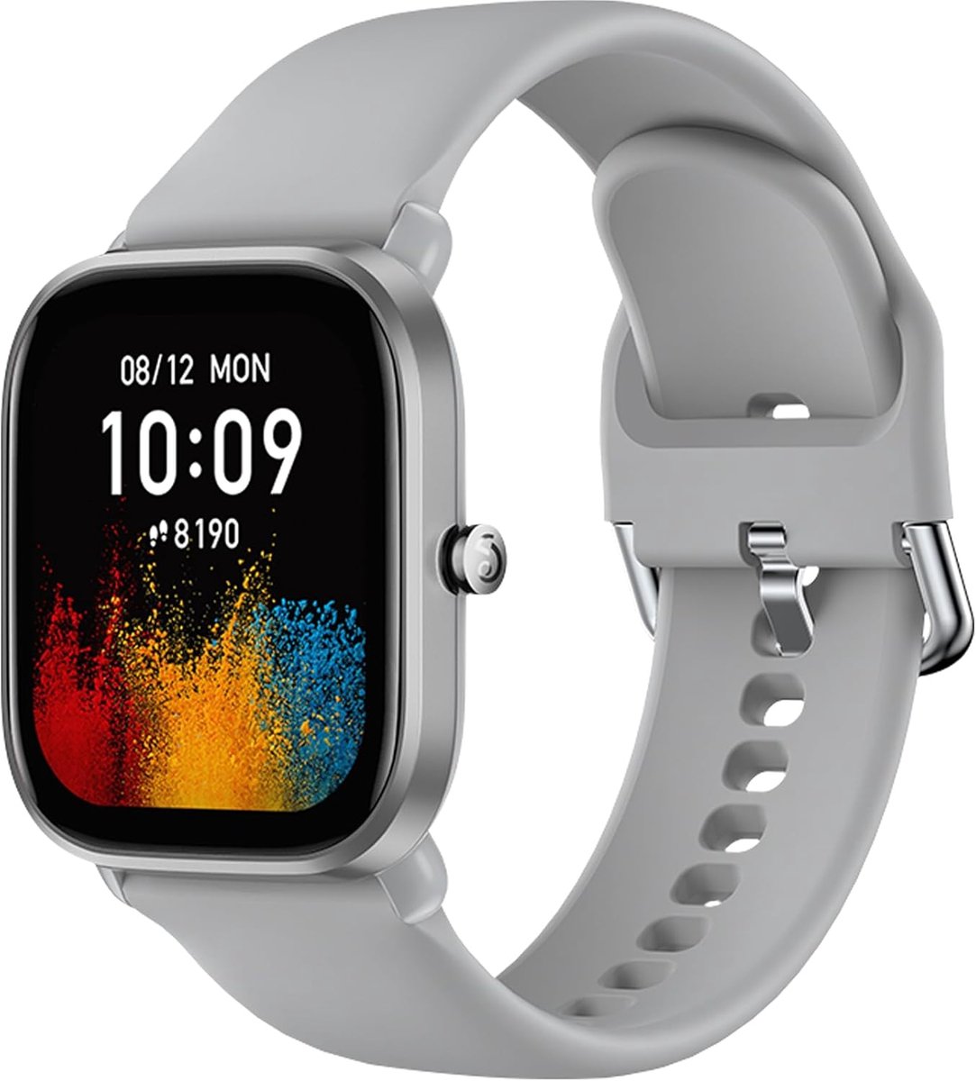 SnelShoppen - Sportieve Siliconen Horlogeband 20mm voor Smartwatch, Compatibel met GTS 4/3/2/Bip 3/3 Pro/U Pro/U Lite, Ademend en Comfortabel voor Spo