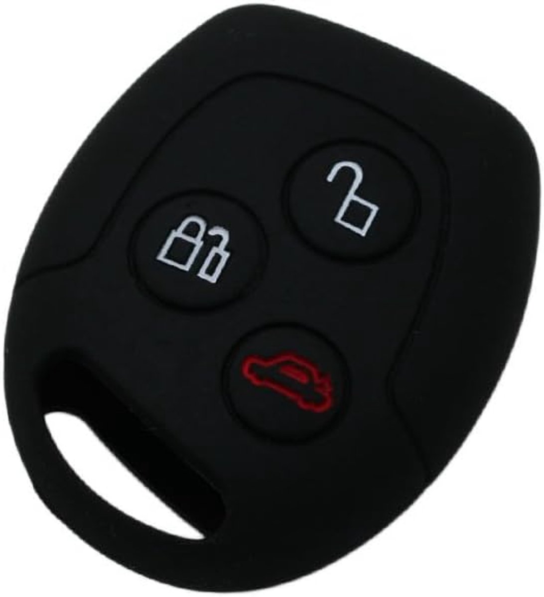 SnelShoppen - Silicone Cover Protector Case Skin Jacket voor 3 Button Remote Key Fob - Hoogwaardige Eco Vriendelijke Silicone - Kleurvarianten: Zwart,