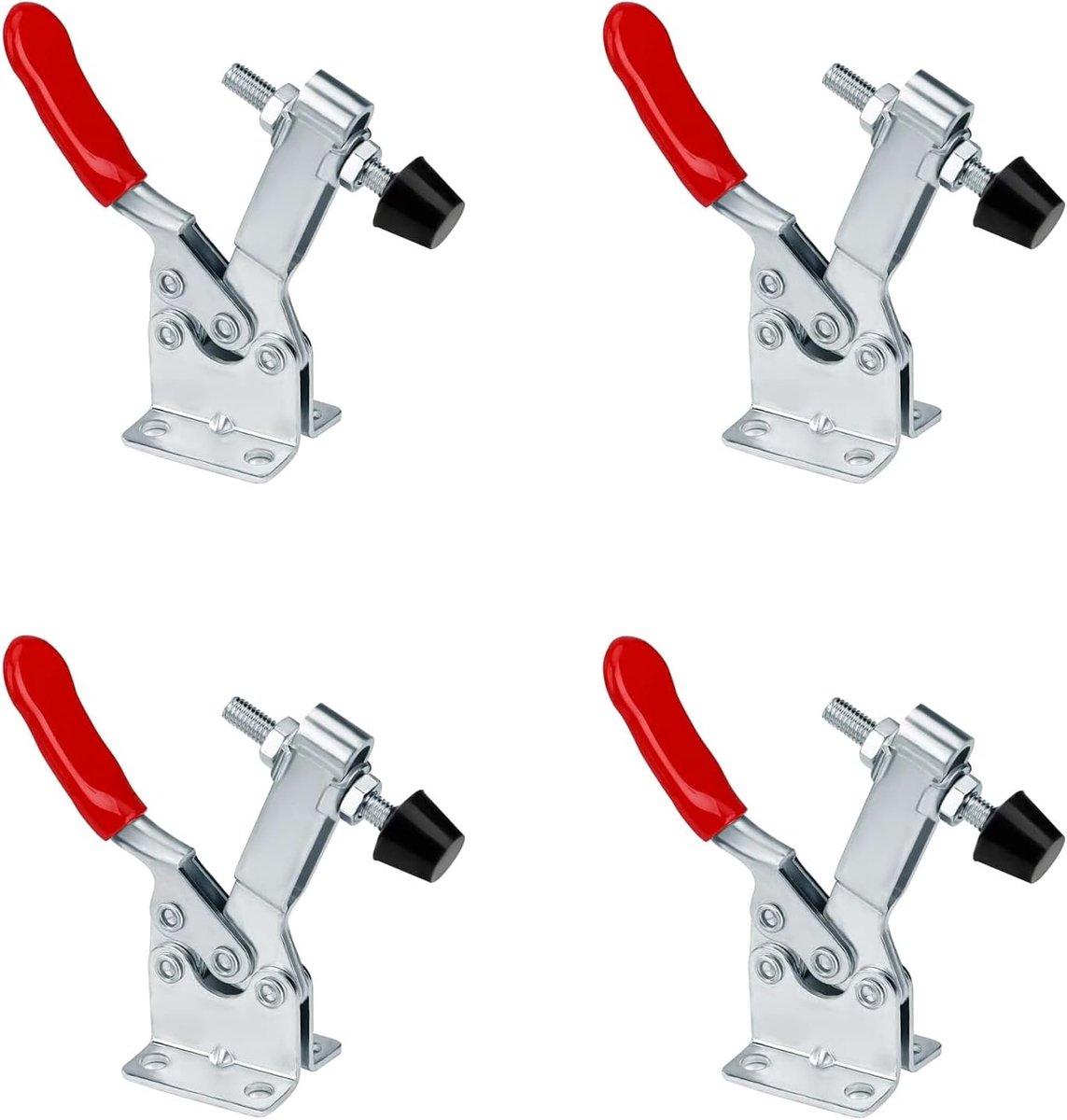 SnelShoppen - 4 Stuks GH-201-B Knie Hefboom Spanners, Snelle Ontgrendeling Gereedschap, Horizontale Toggle Klemmen, Anti-slip Spanners, Voor Machines,