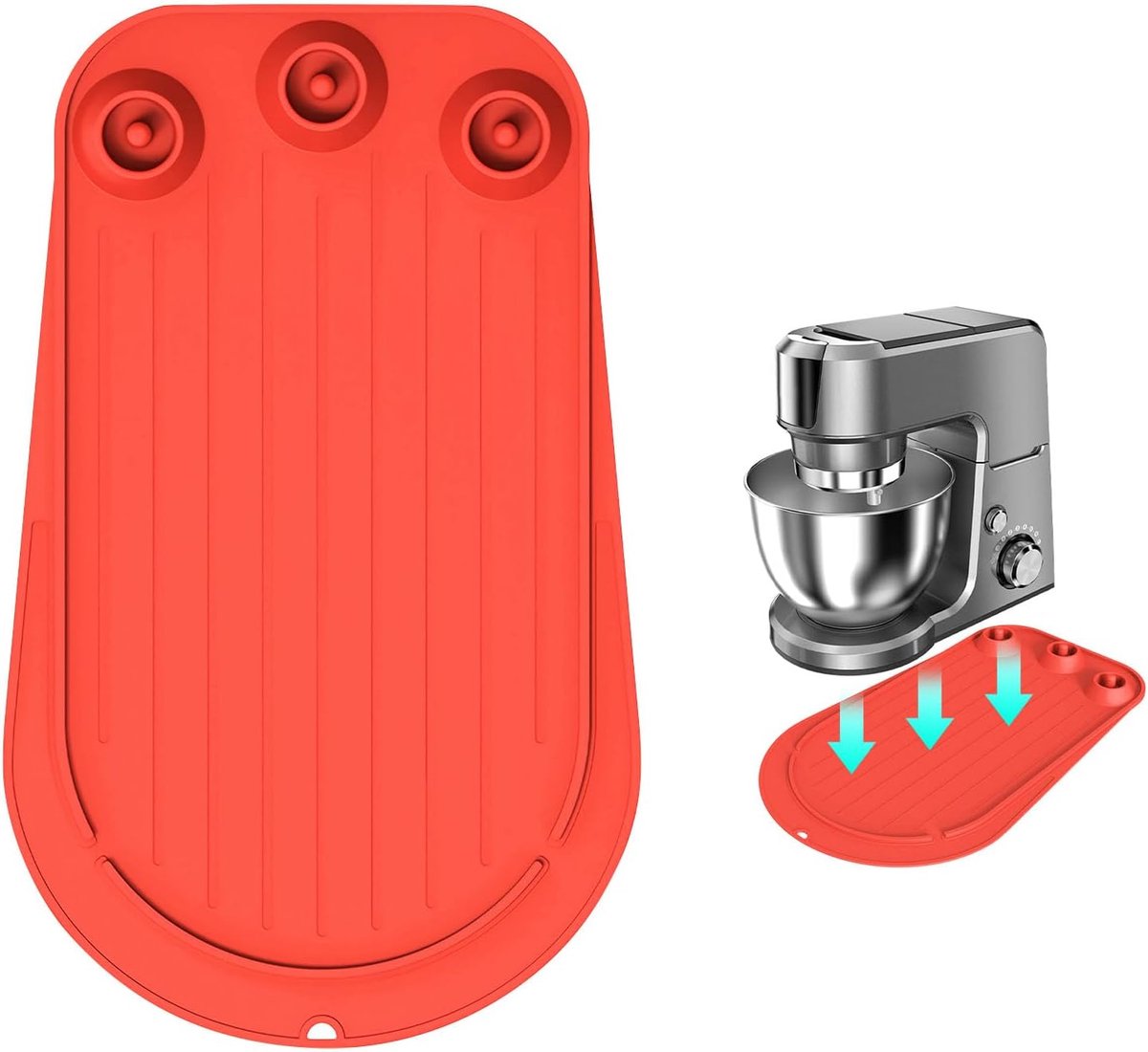 SnelShoppen - Antislip Siliconen Onderlegger Keuken 50x30,5cm - Ideaal voor Mengmachines, Stabiele Mat voor Keukenaccessoires, Veelzijdig en Duurzaam