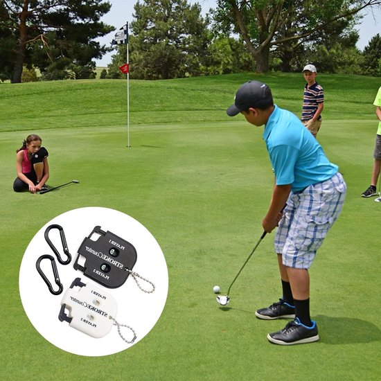 Dailygoods - Golf Score Teller Set voor 2 Spelers met Karabijnhaken van Dailygoods — afbeelding 5