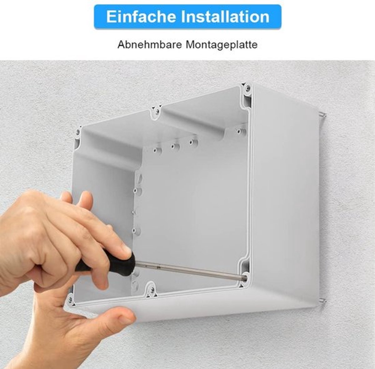 Elektronische behuizing waterbestendig - Kunststof projectbeschermingsdoos - DIY aansluitdoos 230 x 150 x 85 mm