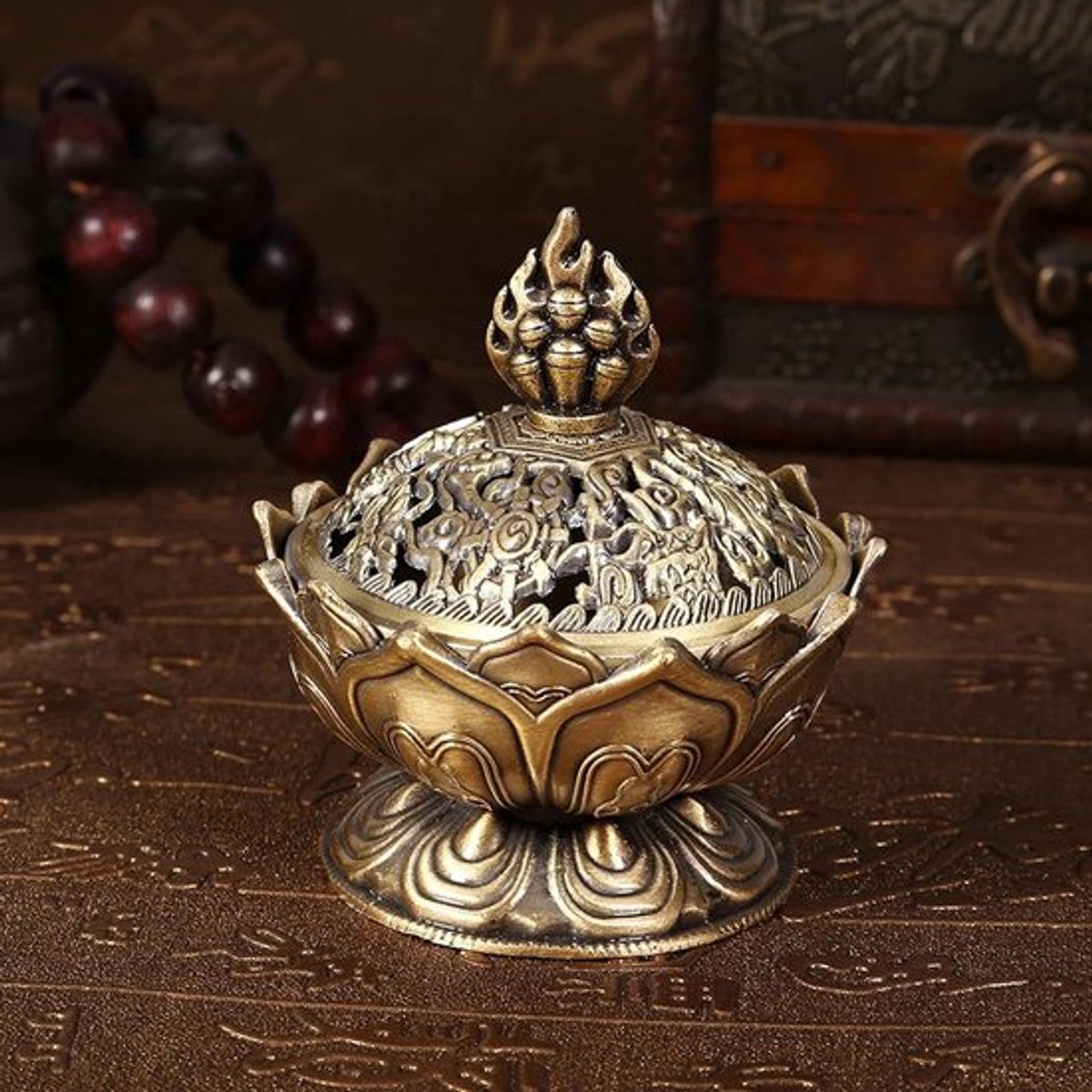 Vintage Retro Aromabrander voor Backflow Wierook - Unieke Decoratie voor Thuis en Meditatie
