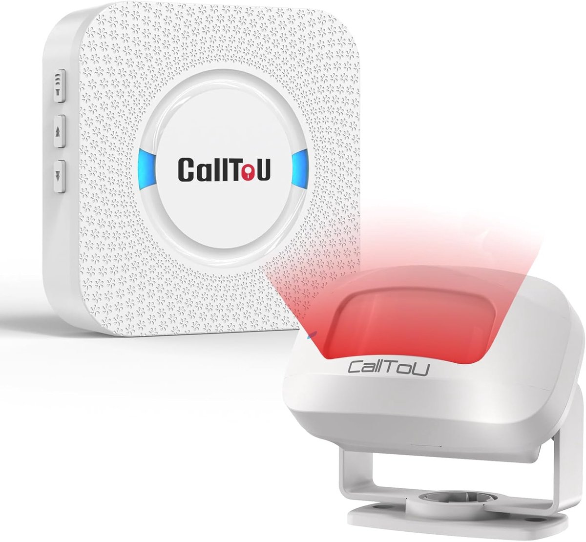SnelShoppen - Draadloze PIR Bewegingsdetector Alarm met Passage Detector voor Deurbel – 110° Hoek, 4-5m Bereik, Ideaal voor Oprit, Garage, Thuis en Ka