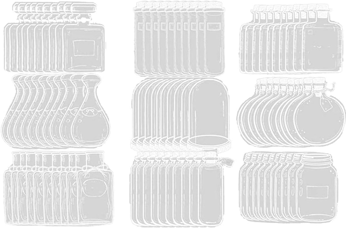 SnelShoppen - 30 Stuks DIY Dried Flower Boekenleggers - Transparante Glasware Stickers - Creatieve Bloem Decoratie voor Lezers, Geschenken en Hobby's