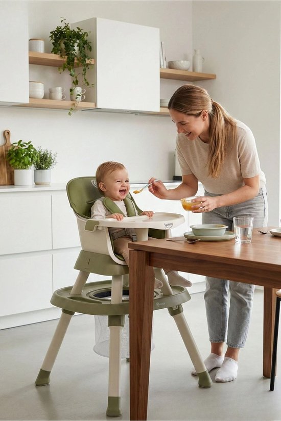 Yummy 12-in-1 Kinderstoel Donkergrijs – Multifunctioneel met Speelblad & Werktafel — afbeelding 3