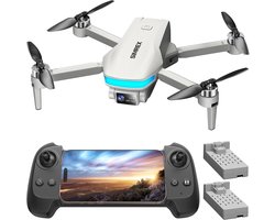 SnelShoppen - SIMREX Drone Met 4K Camera Voor Kinderen En Volwassenen - Lichtgewicht Grijs, Perfect Voor Buitenavonturen, Feesten, Camping En Tuinplez