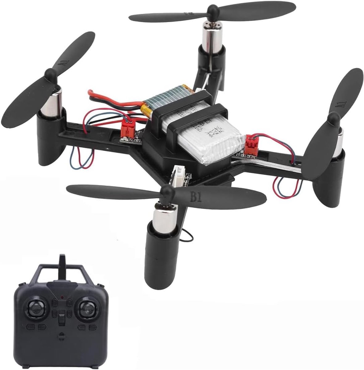 SnelShoppen - Remote Control Mini Drone Kit - Mini Quadcopter Drone - DIY Assembly - Lichtgewicht & Windbestendig - Voor Binnen & Buiten - Perfect voo