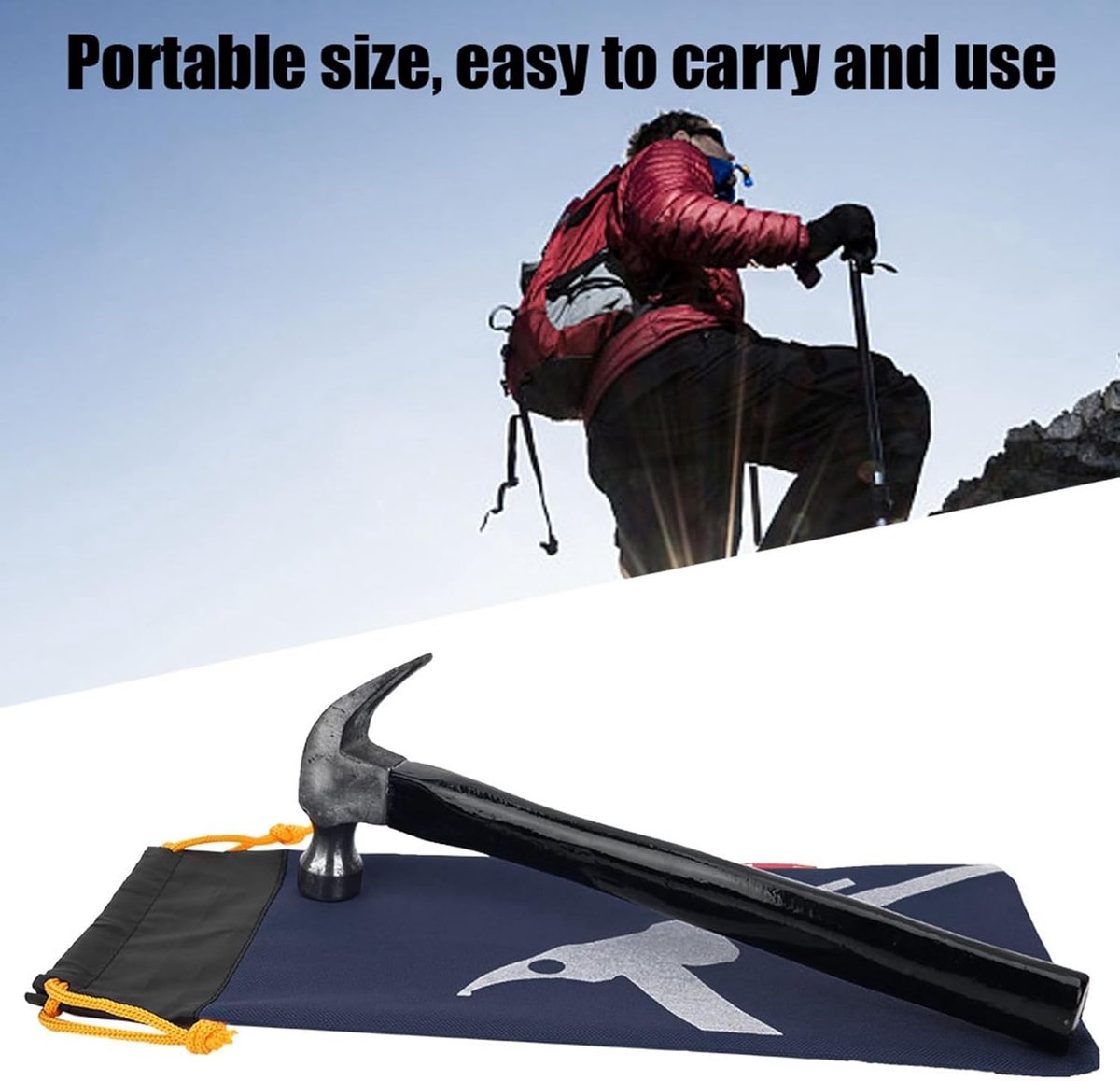 SnelShoppen - Tent Peg Bag Camping - Draagbare Tent Haringen Tas - Oxford Materiaal - Voor Hiking, Kamperen, Tent Accessoires - Duurzaam en Handig
