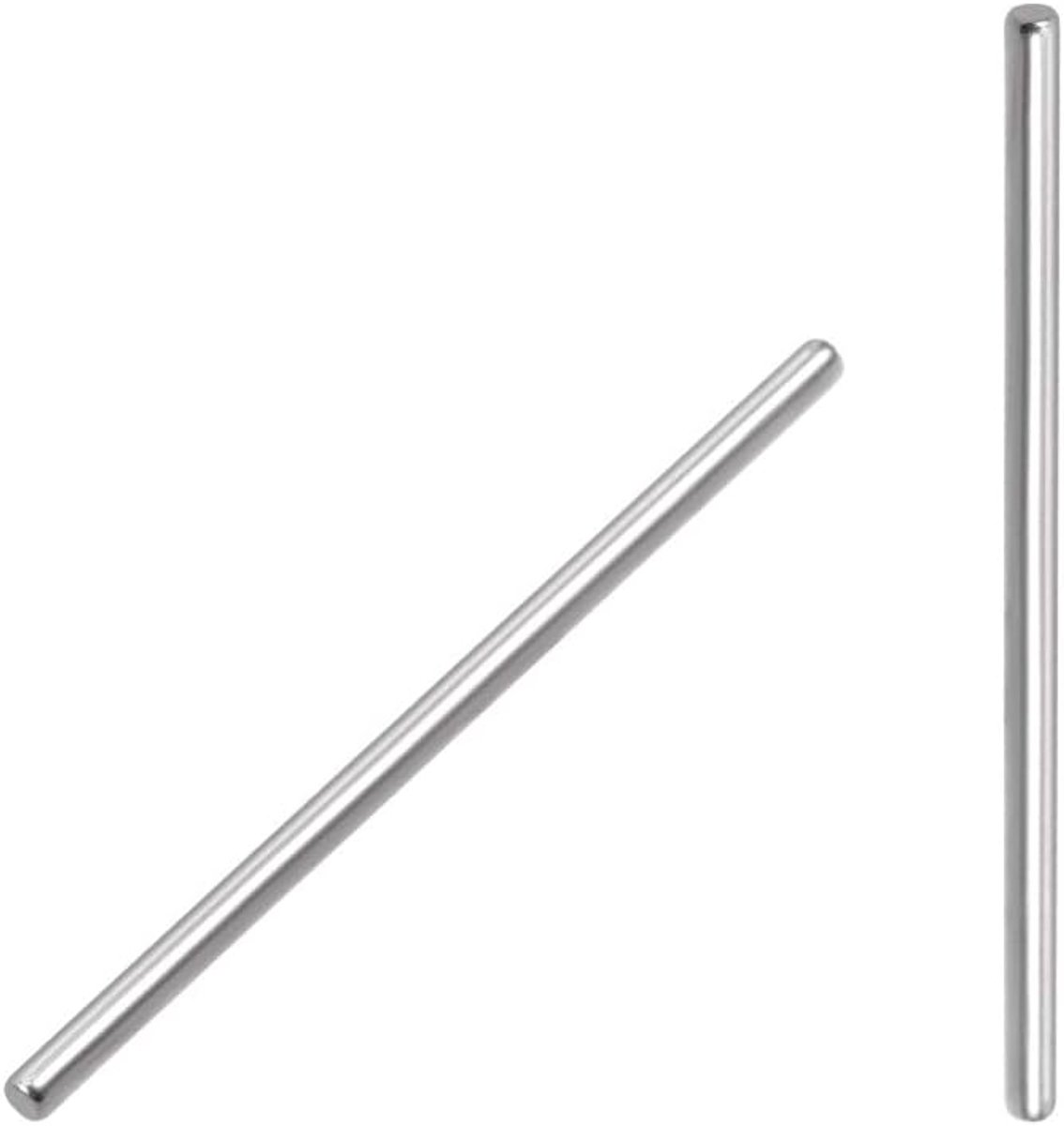 SnelShoppen - 100pcs Paspin 304 RVS Pen Support - 2mm x 45mm - Roestvrij, Corrosiebestendig, Duurzaam, Glad Afgewerkt - Perfect voor DIY, Meubels, Klu