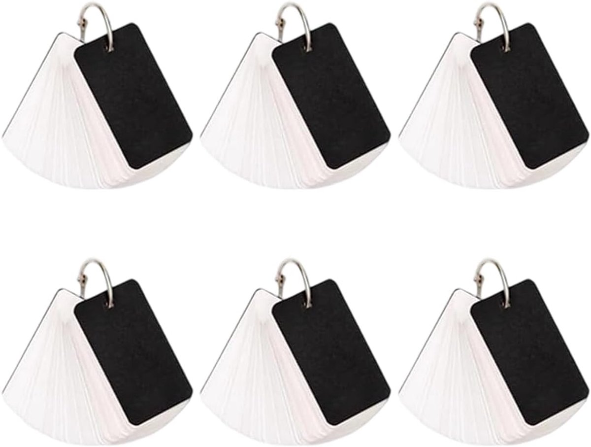 SnelShoppen - 6 Packs Index Cards 300 Vellen Vierkante Lege Kraft Papier voor Notities, Studie, Kantoor, Office, Cadeau, 5.5 x 9 cm