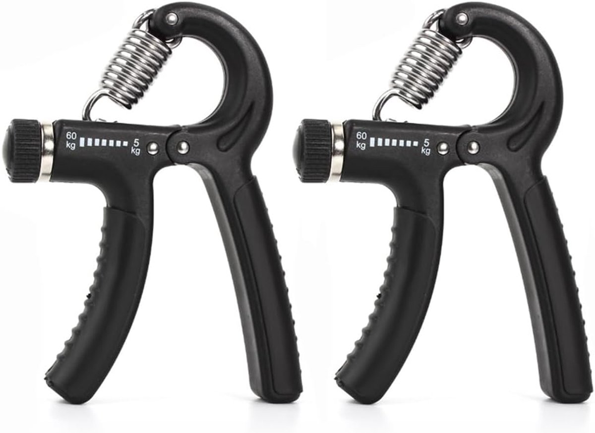 SnelShoppen - Set van 2 Handtrainers, Voorarm Trainer, Professionele Fitness Handtrainer, Verstelbaar van 5-60 kg, Gripsterkte Trainer, Antislip voor