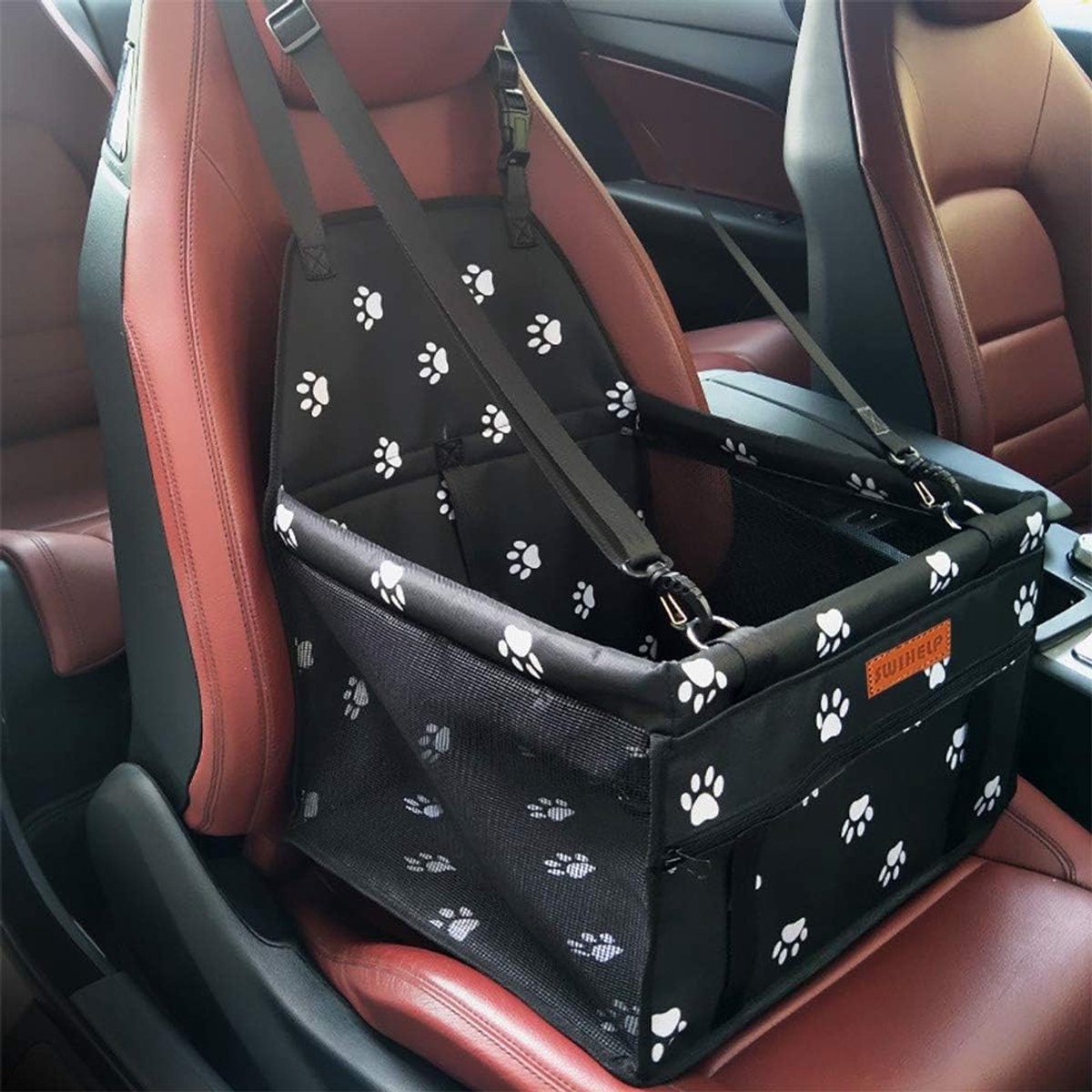 SnelShoppen – Honden Autostoel, Draagbare Huisdier Booster, Veiligheidsriem, Anti-Collaps, Perfect voor Kleine Huisdieren tot 6 kg, PVC Ondersteuning, SnelShoppen – Honden Autostoel, Draagbare Huisdier Booster, Veiligheidsriem, Anti-Collaps, Perfect voor Kleine Huisdieren tot 6 kg, PVC Ondersteuning,