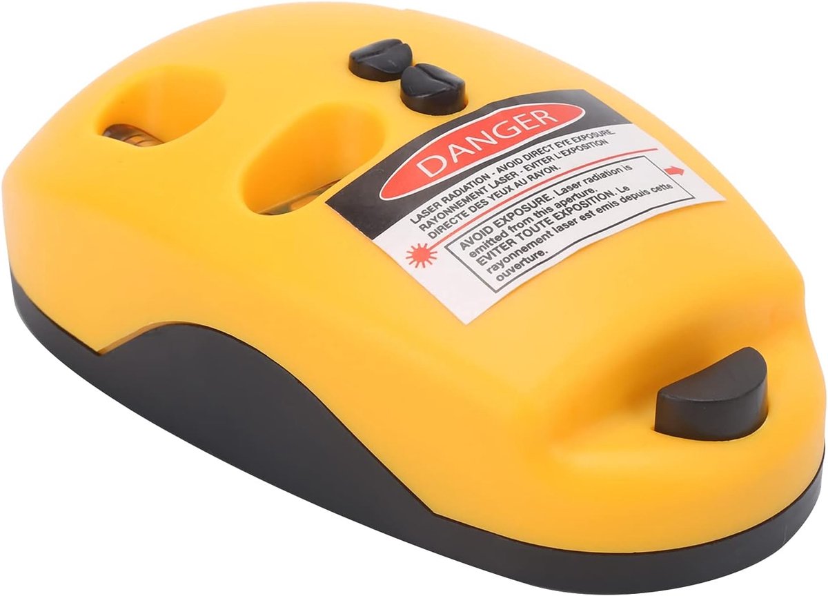 SnelShoppen - Laser Waterpas Instrument Mini 90° Nivelleermuis Precisie Met Laser Positionering Voor Horizontaal Verticale Metingen Decoratie Bouw Mar