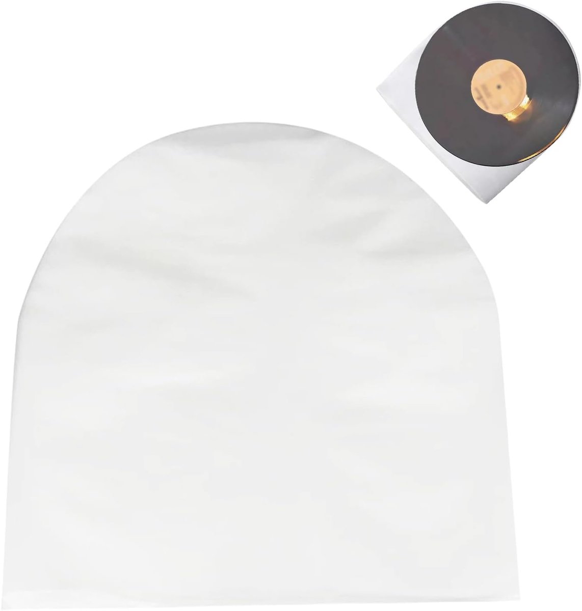 SnelShoppen - 100x Vinyl Platen Binnenhoezen - Anti-Statisch, Doorzichtig, Herbruikbaar, 12 Inch Beschermhoezen voor LP's en CD's - Ideaal voor Verzam