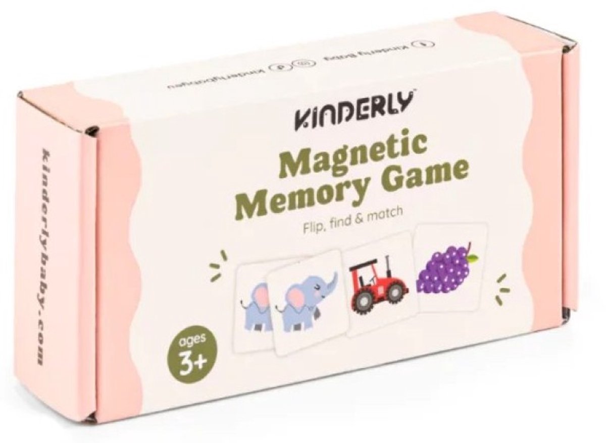 Kinderly Magnetische Memory Game – Geheugenspel – Magnetisch Speelgoed – 3+ Jaar