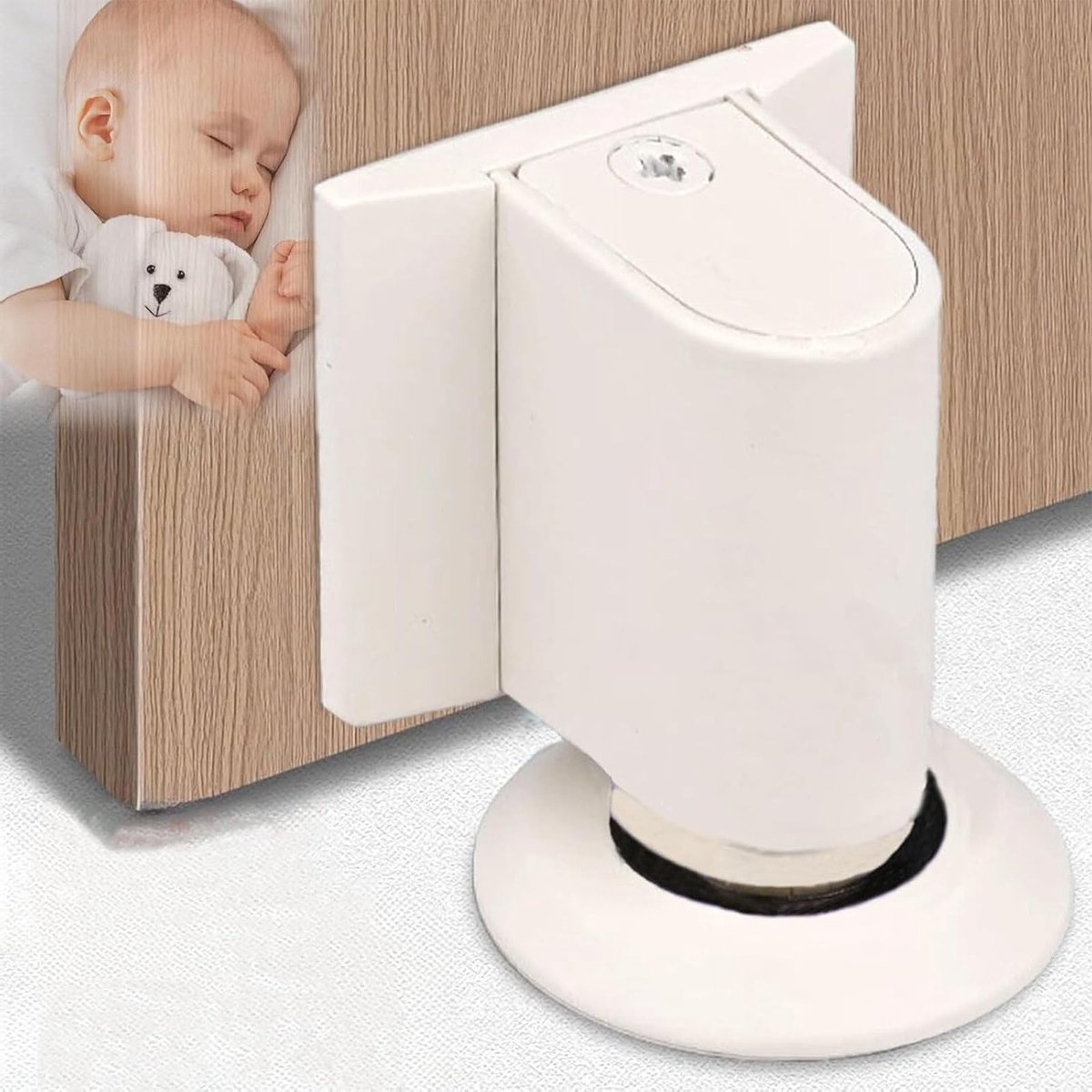 Magnetische Deurstoppers zonder Boren, Geluidsarme Deurstopper met 3M Zelfklevend, Ideaal voor Thuis en Kantoor