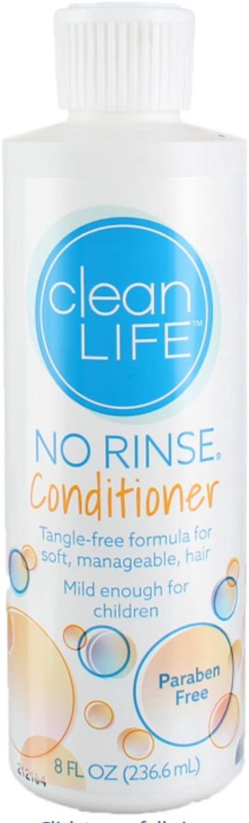Clean Life No-Rinse Hair Conditioner 236 ml – Leave-in Conditioner Zonder Uitspoelen – Hydrateert, Ontwart & Verzacht Droog en Beschadigd Haar