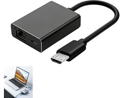 Ethernet Adapter voor Streaming Apparaten, Micro USB naar RJ45, Betrouwbare Verbinding voor Fire TV Stick en Chromecast met Hoge Snelheid en Stabiliteit