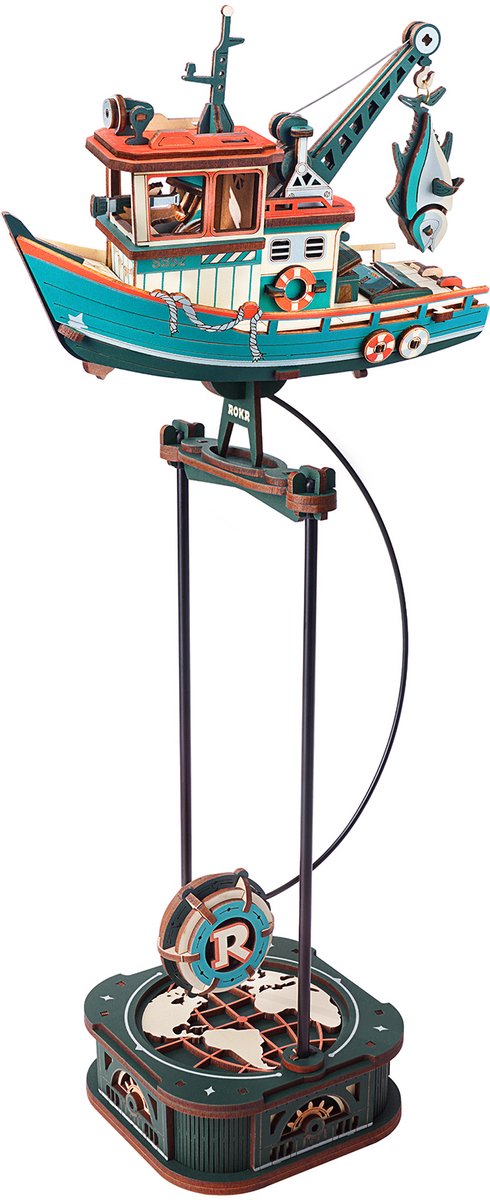 Robotime Lucky Trawler - ROKR Gravity Swing - MCD08 - Bouwpakket - Knutselen - Cadeautip - Miniatuur