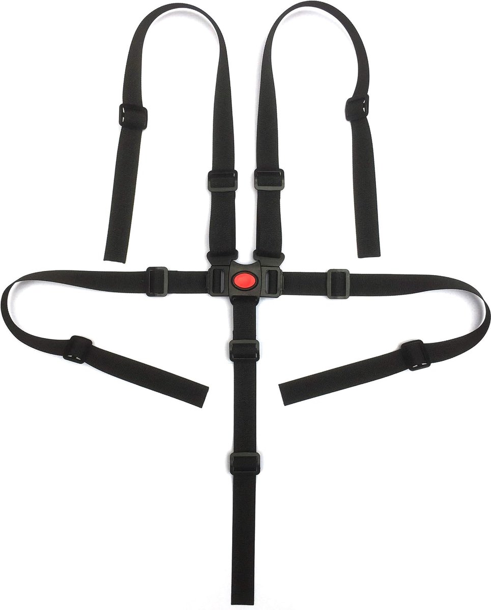 SnelShoppen - Universele 5-Puntsveiligheidsgordel voor Baby's - Verstelbare Nylon Strap voor Kinderstoel, Buggy, Wieg en Kinderwagen - Veilig en Duurz