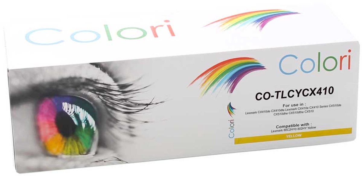 Colori huismerk toner geel XL geschikt voor Lexmark CX410de CX410dte CX410e CX410 Series CX510de CX510dhe CX510dthe CX510 802HY 802H