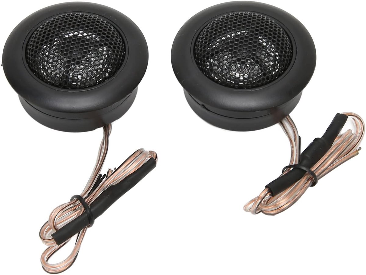 SnelShoppen - 2 Stuks Mini Auto Tweeter, 800W Max, Hoge Kwaliteit Mini Dome Tweeter Speakers voor Auto Geluidsysteem, Hoogwaardige Geluidservaring