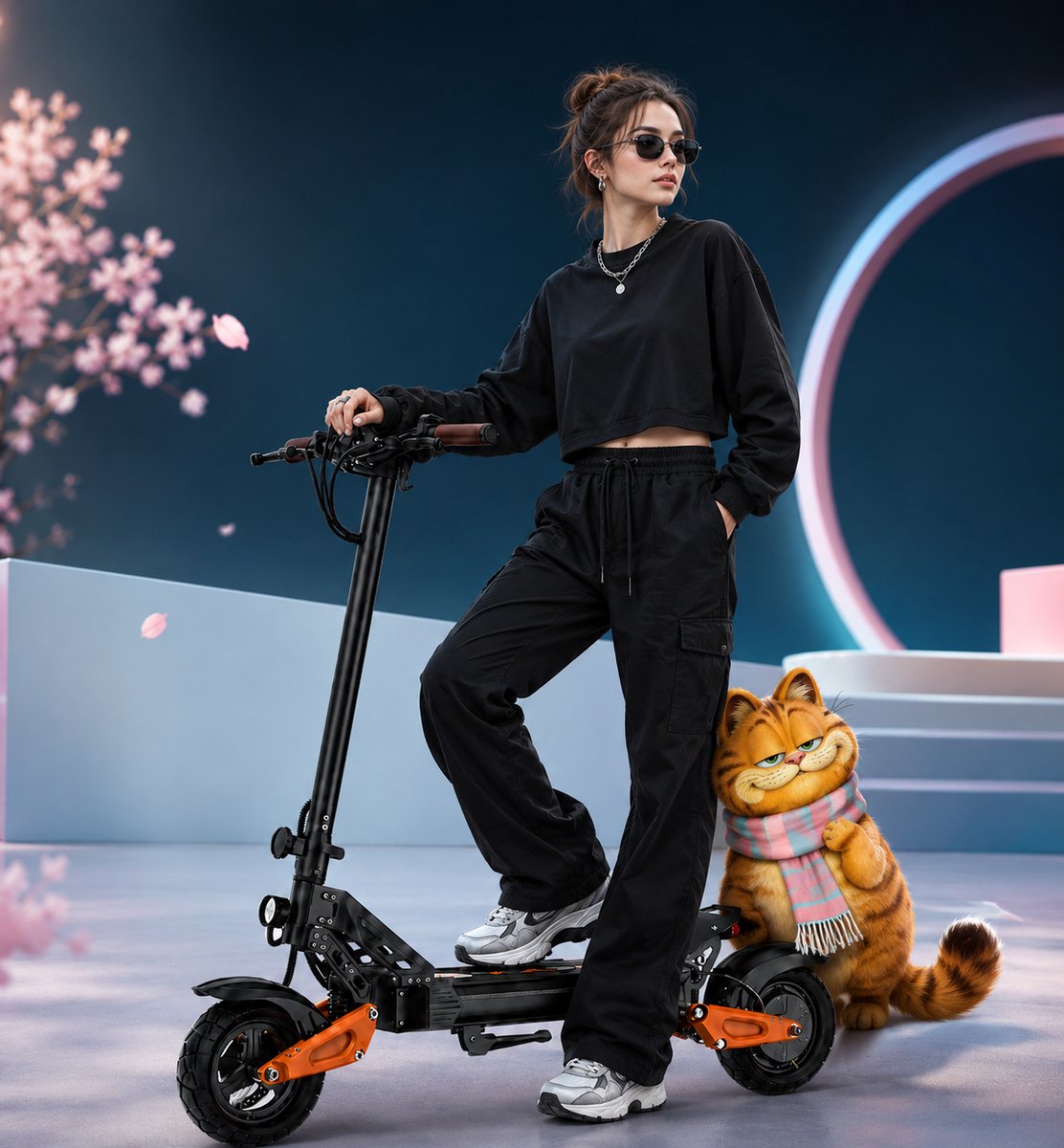 Minicee Elektrische step voor volwassenen, 800W motor, 48V 15Ah batterij, 40-50 mijl lange afstand, 11-inch banden, dubbele schokdempers, digitaal display, voor stedelijke reizen – foto 4