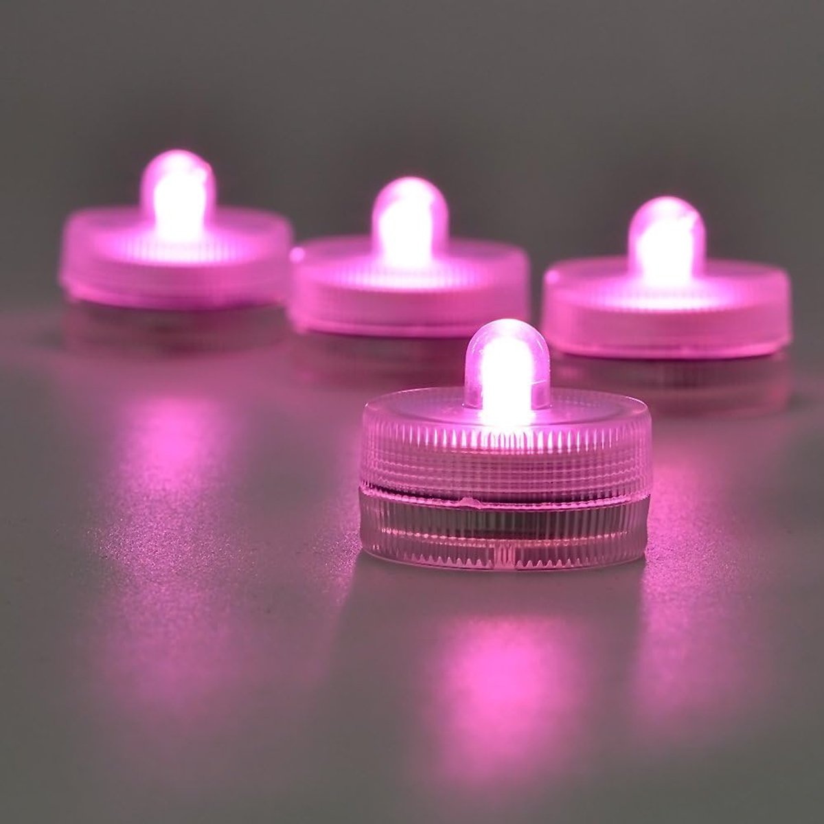 SnelShoppen - 50 Stuks Onderwater LED Lichten, Flameless LED Kaarsen, Batterij Aangedreven Teelichtjes voor Feesten, Bruiloften, Kerst, Halloween en A