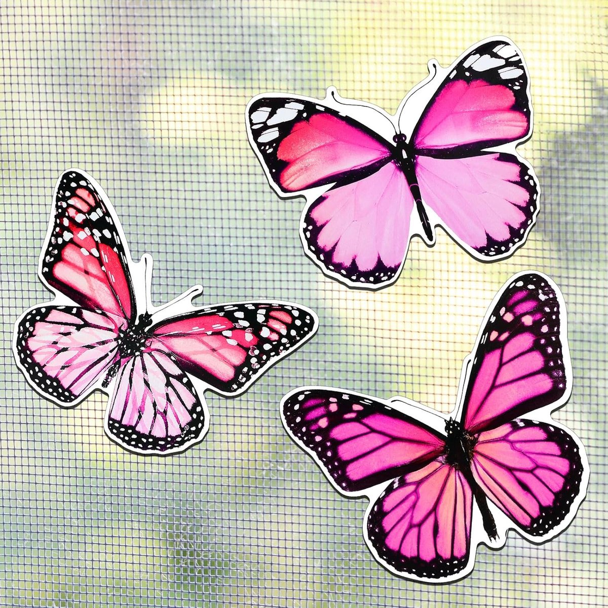 SnelShoppen - Fly Screen Magneten Voor Koelkast - Decoratieve Dubbelzijdige Deurmagneten - Flexibele Schattige Vlinders - Multi-kleurige Keuken & Kant