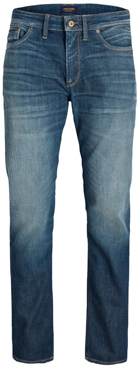 Jack & Jones Heren Jeans Broeken JJIMIKE JJCADE GE 232 tapered Fit Blauw 34W / 32L Volwassenen