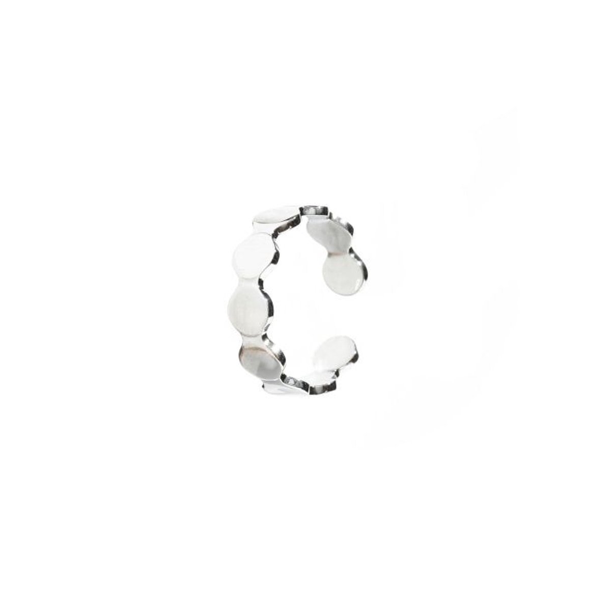 Ring - sieraad - verstelbaar - rvs - maat 17 - zilver - cadeau tip