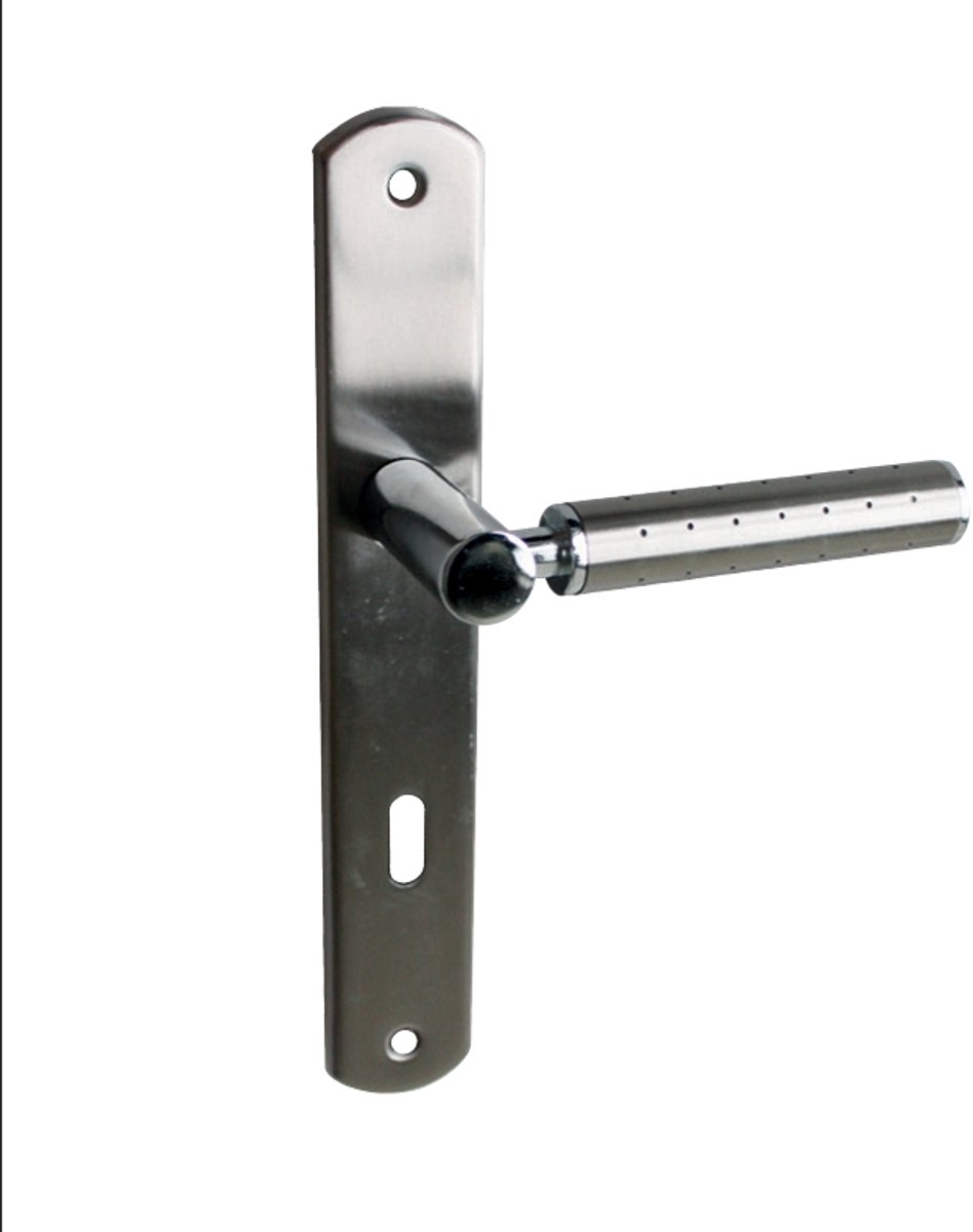 Linea Bertomani Deurkruk Iéna op Schild - Asafstand 110 mm - 220 x 35 mm - Vernikkeld - Alleen voor Binnendeuren
