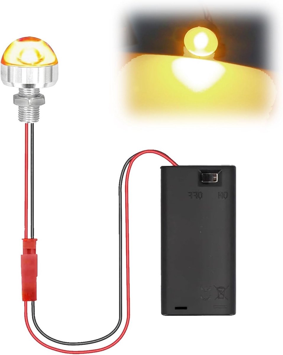 Mini LED Verlichting voor Poppenhuis - Micro LED Lampjes in Diverse Kleuren met AA Batterijhouder en Schakelaar voor DIY Modelbouw en Nativiteitsscène Decoratie