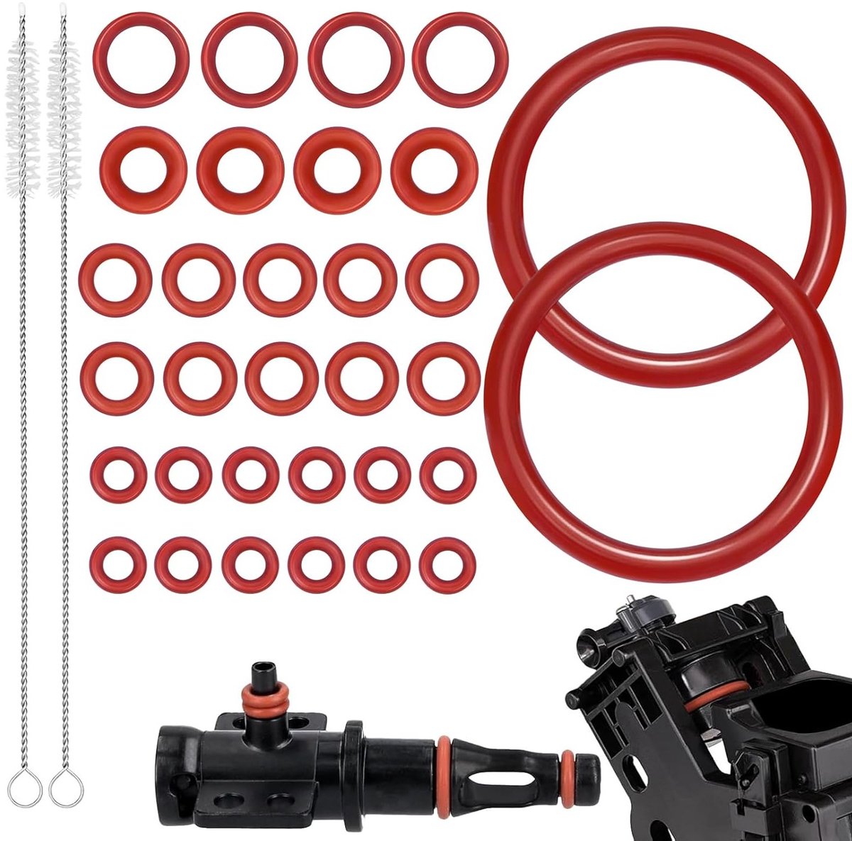 Complete onderhoudsset met 45 O-ringen en pakkingen voor optimale afdichting en reparatie